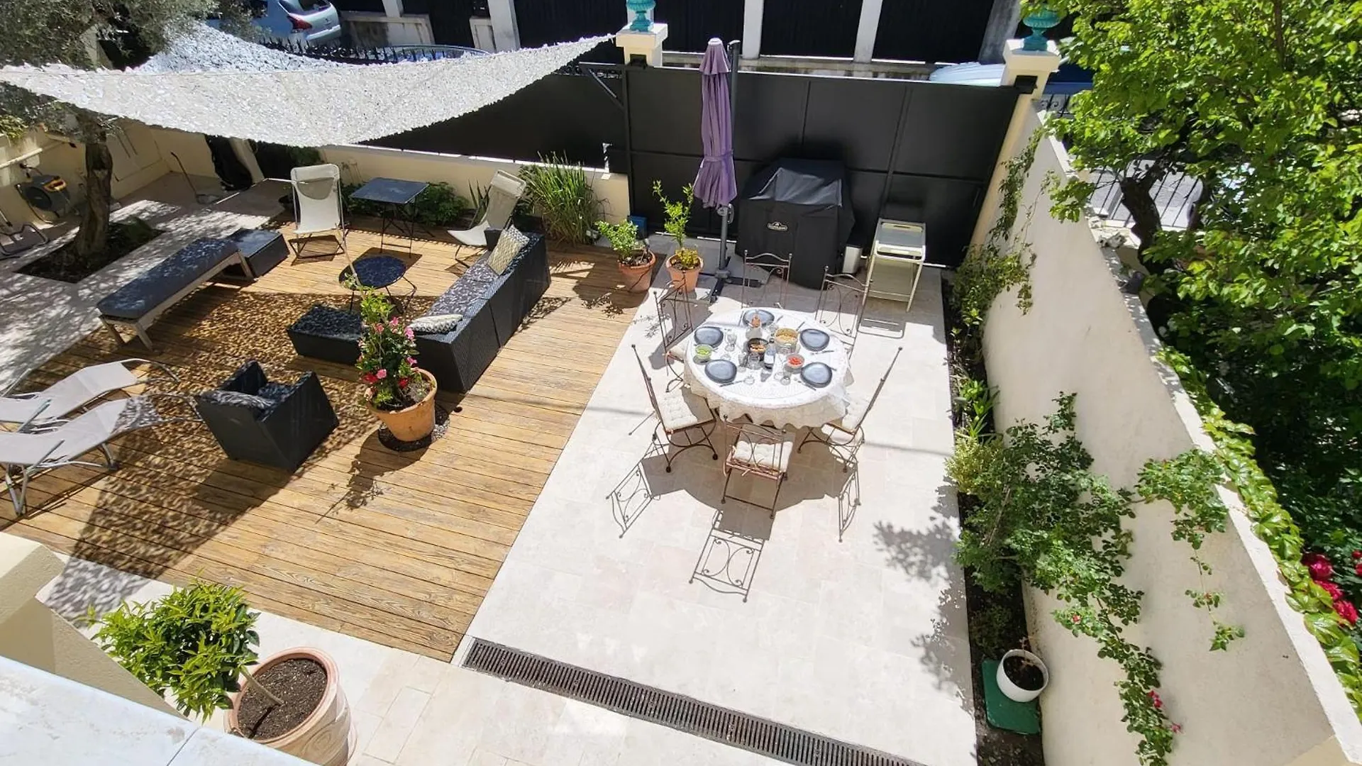公寓 Grand Rez De Jardin Terrasse Calme Centre-Ground Floor Quiet Garden Terrace Near Center Of 尼斯